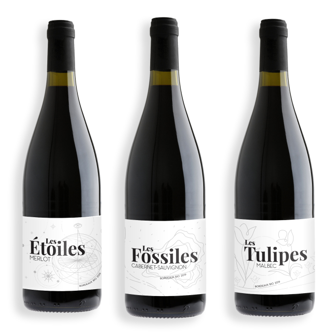 Bouteille vin packaging étiquette design